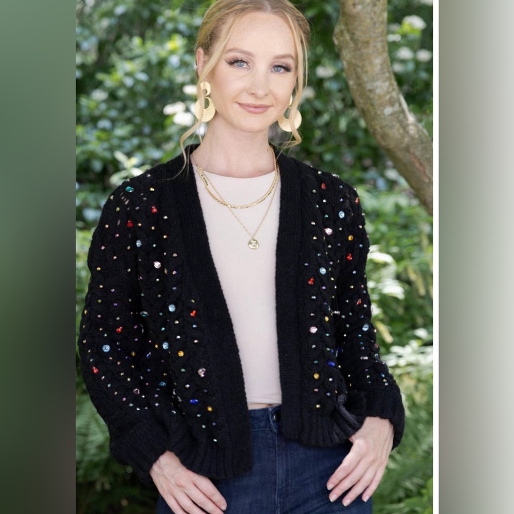 Sachi rhinestone cardigan